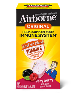 Airborne Berry Chewable Tablets Immune Support Supplement