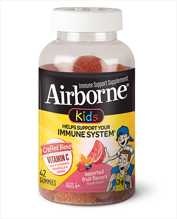Airborne Kids Assorted Fruit Flavored Immune Support Gummies